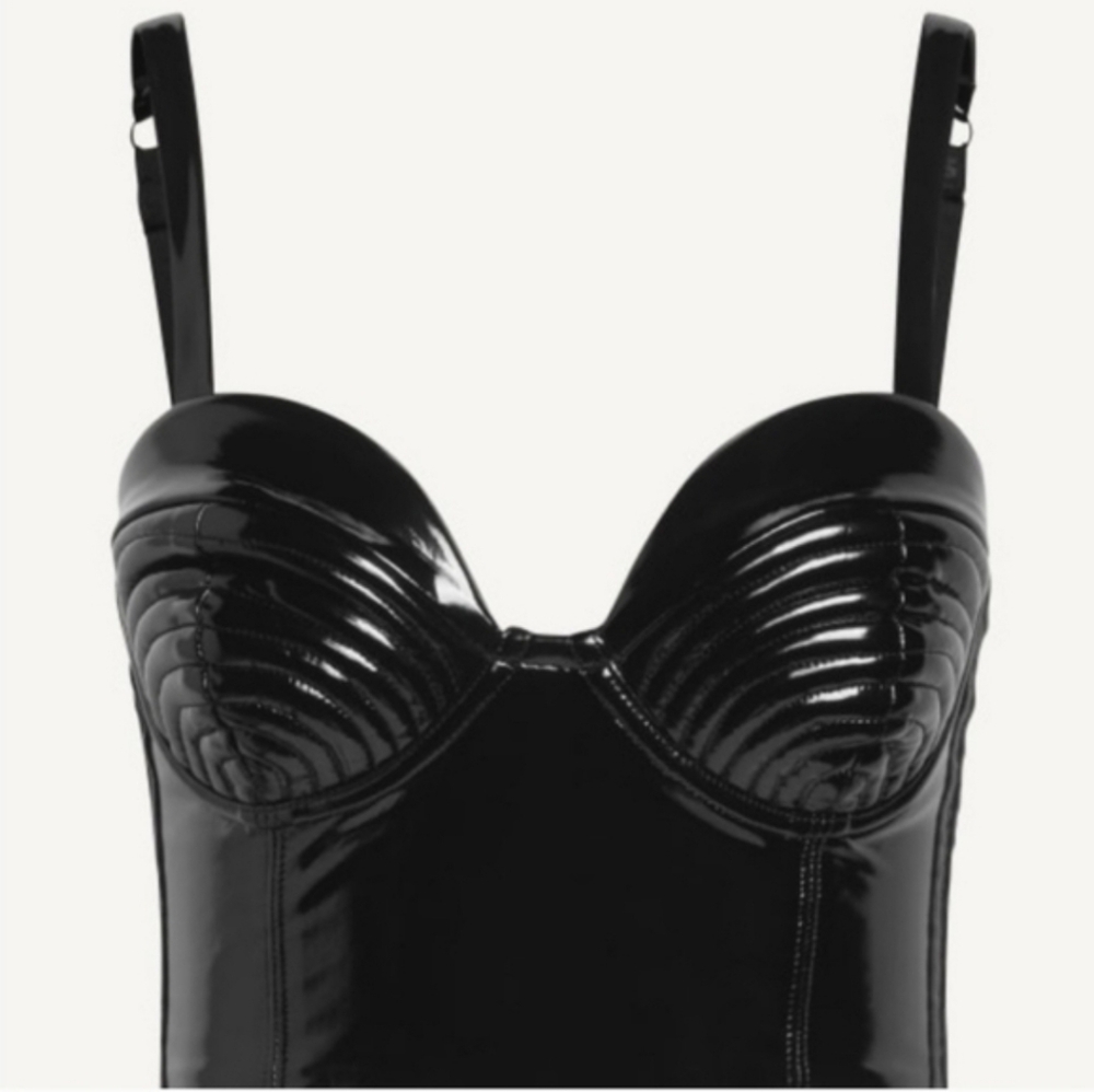 Ivy Park Black Latex Bra
